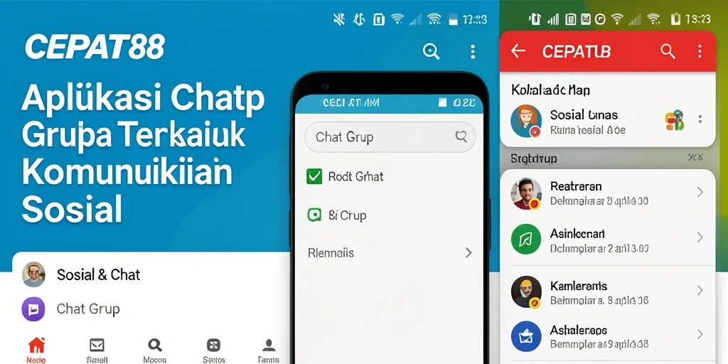 Antarmuka CEPAT88 yang menarik dan fungsional untuk Chat Grup.