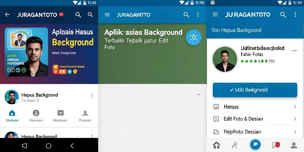 Antarmuka JURAGANTOTO menampilkan proses penghapusan latar belakang yang simpel dan efisien.