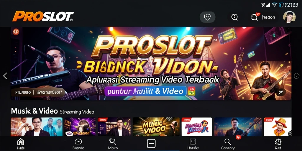 Tampilan antarmuka PROSLOT yang menarik dan fungsional.
